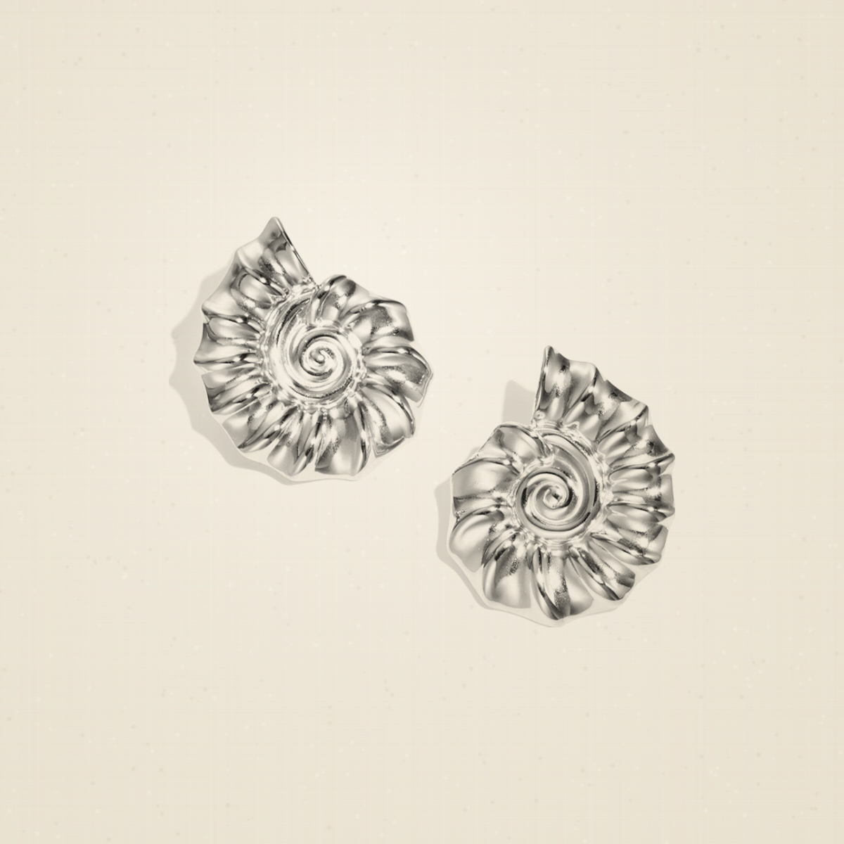 Coquille Spiral Drop Earrings