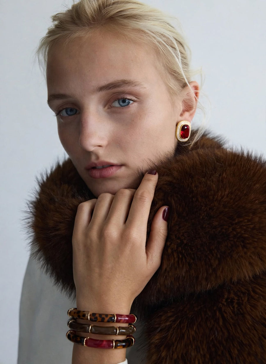 Related Products Eclat Look 2 Ecaille Baided Bracelet + Eclat Earrings