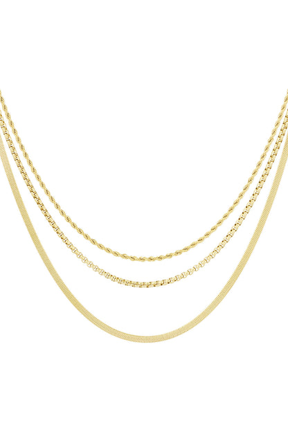 layered textures necklace