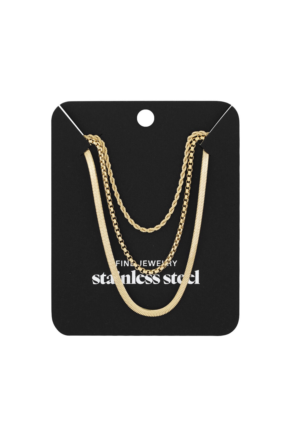 layered textures necklace