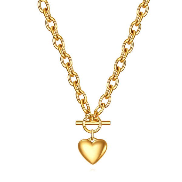 Cuore I Heart necklace with T - lock