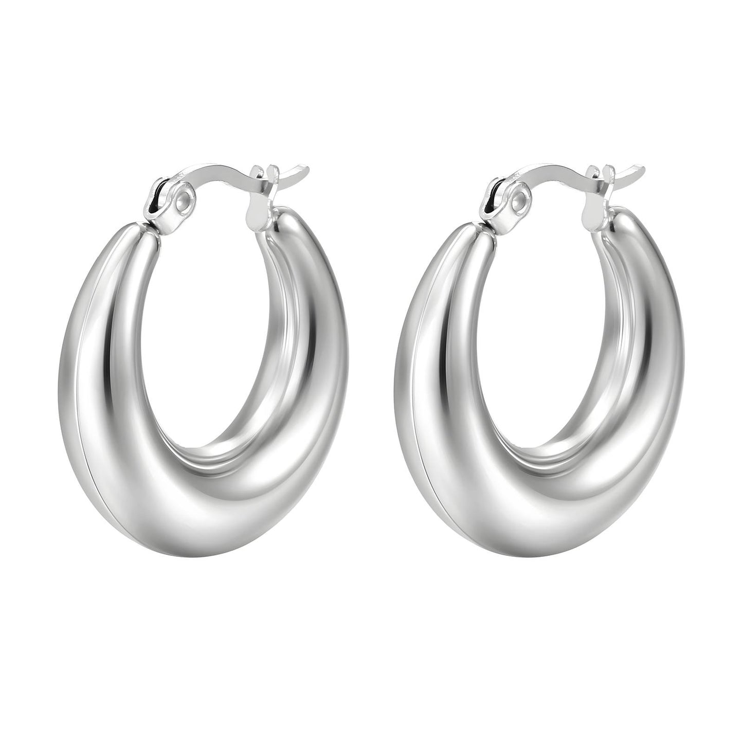 Stainless steel earrings, Intensity