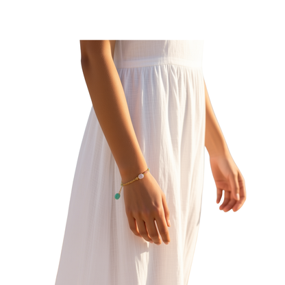 Marguerite Flower Anklet