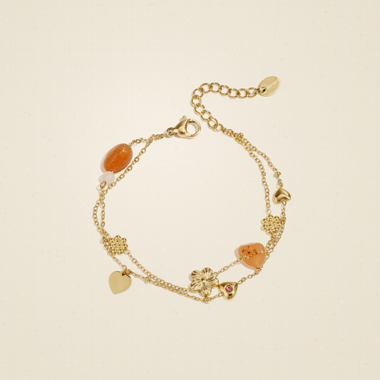 Fleur Flower Charm Bracelet