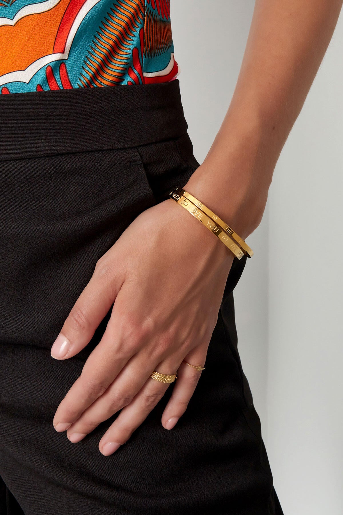 slave bracelet love you to the moon and back small