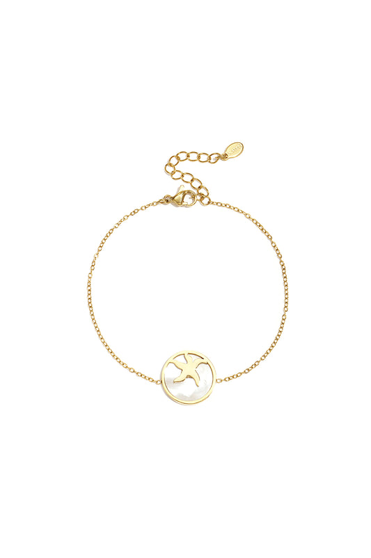 Bracelet with starfish in circle