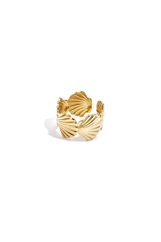 Chunky ring with shells