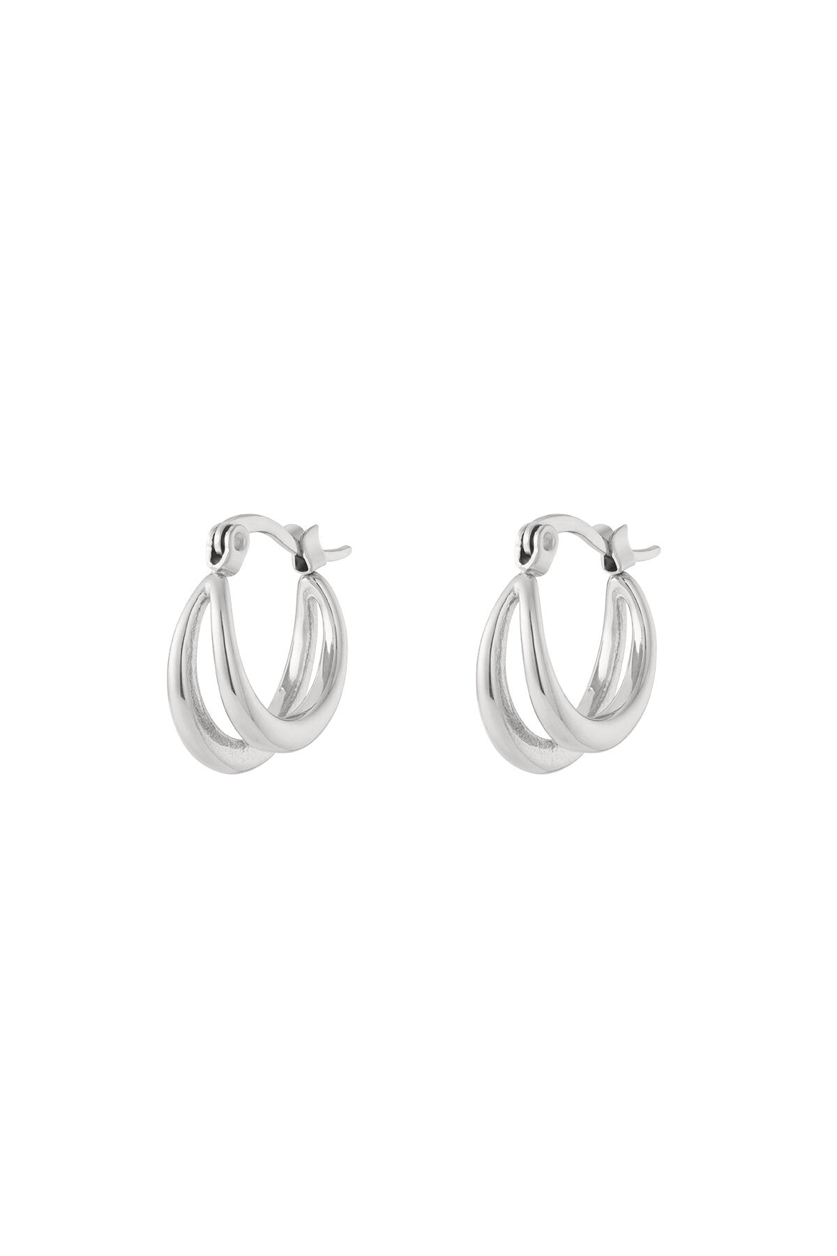 Double Jeu Huggies in silver