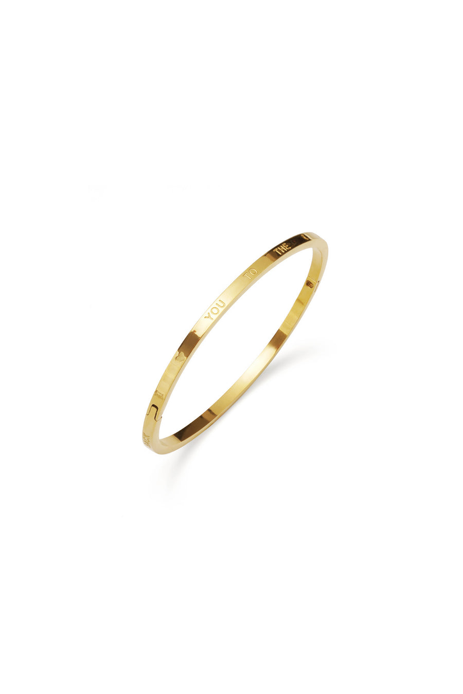 Lune Engraved Bangle