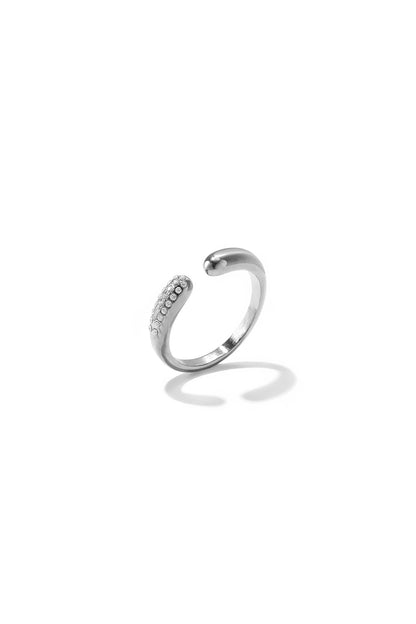 14K Gold Plated Stainless Steel Minimalist Rings Circle Casual Daily Simple Series Women's jewelry