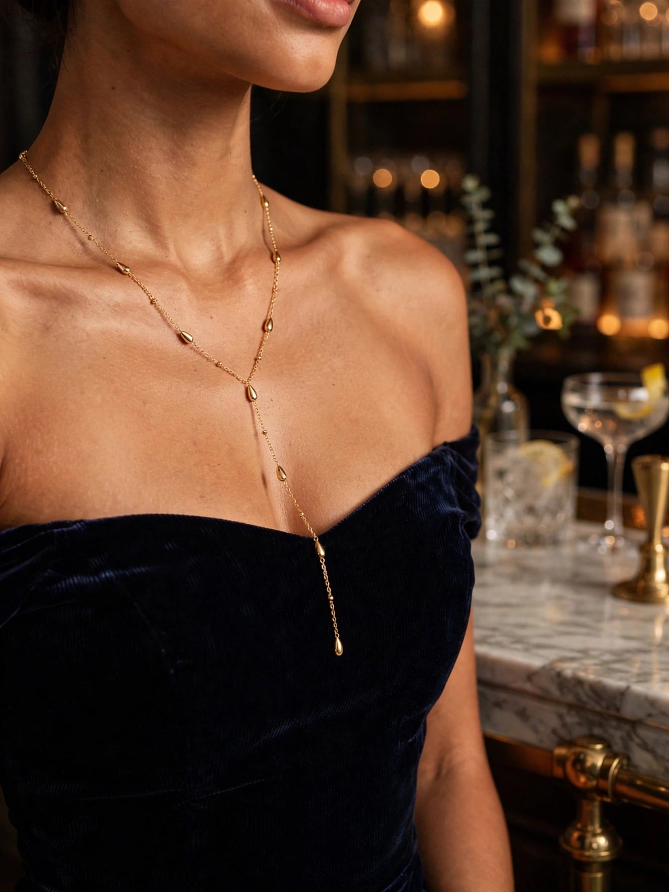 Rosée Lariat Necklace