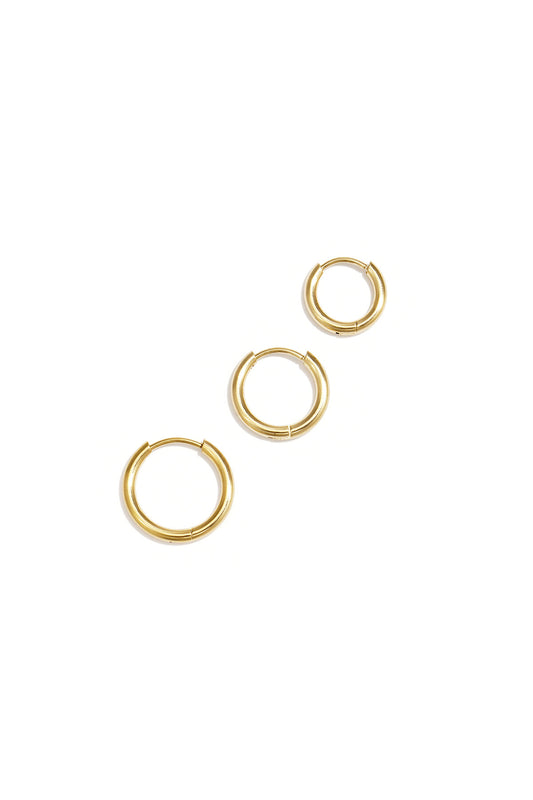 Hoop earrings set of 3