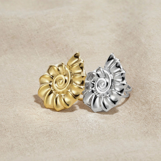 Nautile Spiral Ring