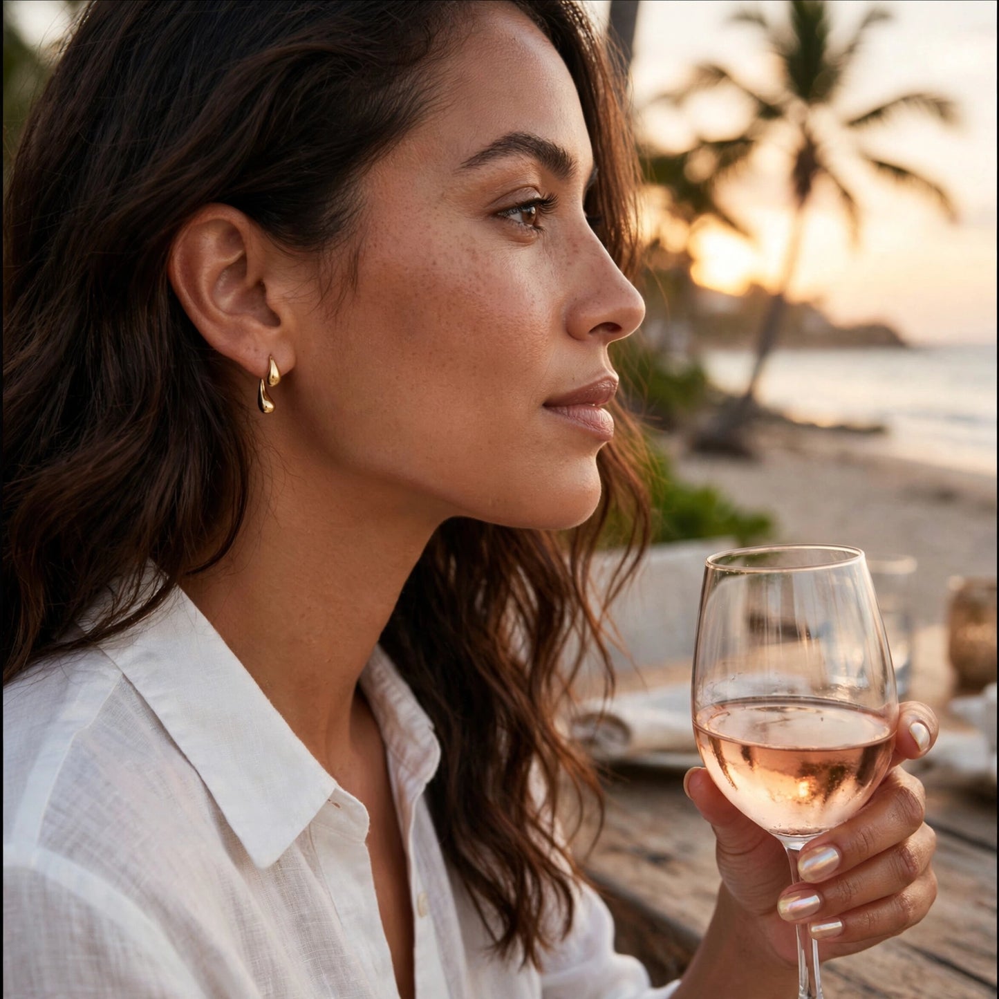 The Curved Drop Earrings