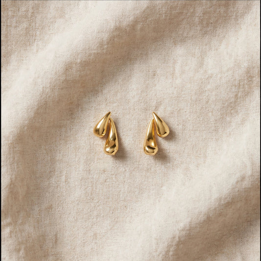 The Curved Drop Earrings