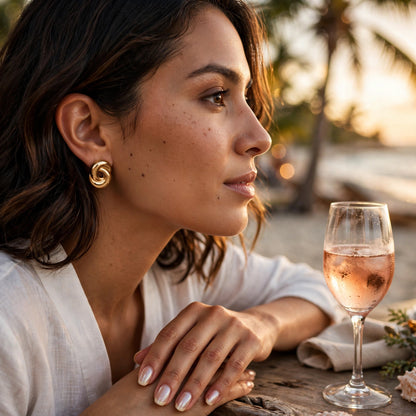 The Curved Drop Earrings