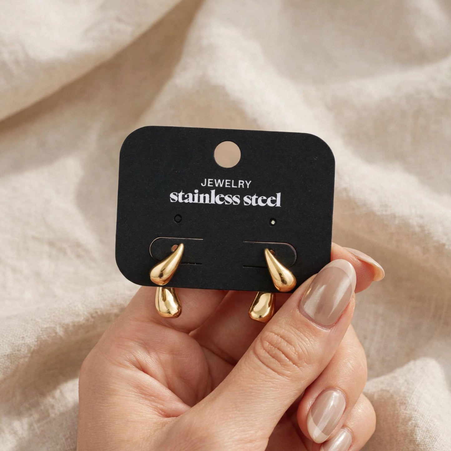 The Curved Drop Earrings