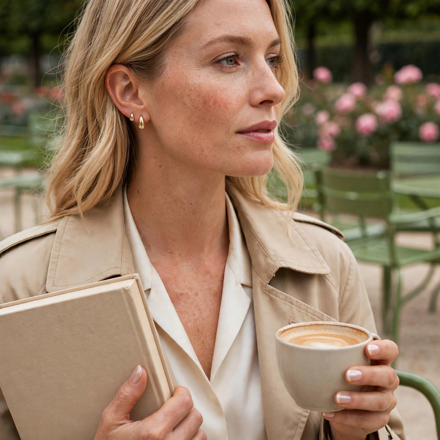 The Curved Drop Earrings