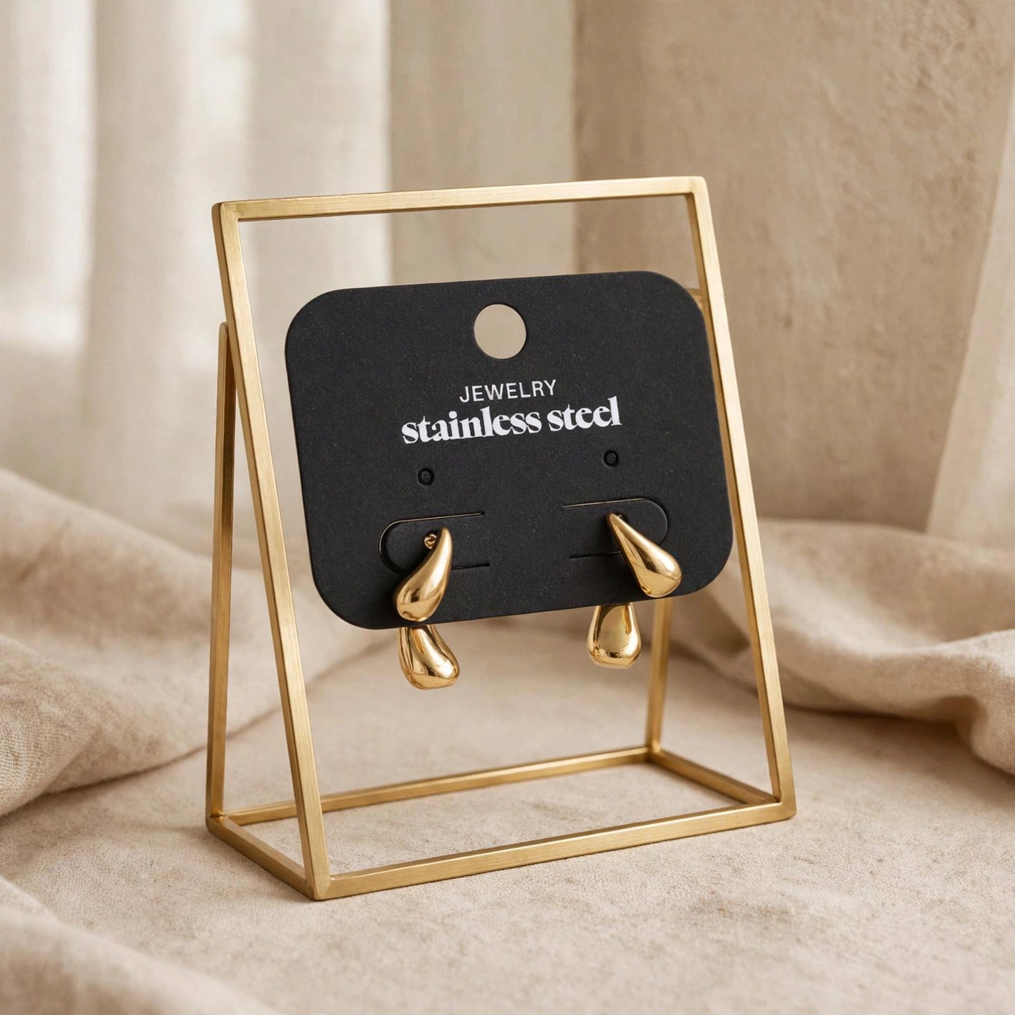 The Curved Drop Earrings